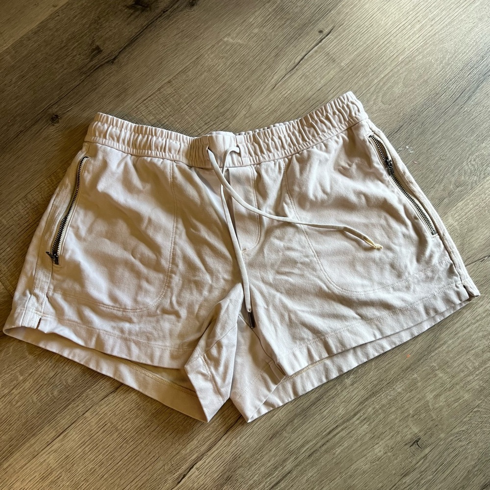 Athleta Cream Athletic Shorts